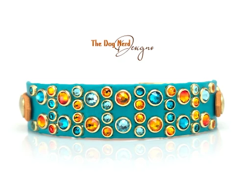 8.5-11.5” Orange & Teal Electric on Teal with Burnt Orange Taper