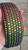 17.5-20.5" Rainbow Gladiator on Black with Border and Taper
