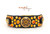 7-9" Orange & Gold Cabochon Design on Black with Taper