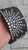 14-17” Giant Silver Starlight Design on Black with Taper