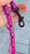 5' Neon Pink Bling Leash on Magenta
