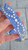 13-16” White & Blue Mini Cascade on Periwinkle