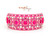 10.5-13.5” Pink Cabochon Design on Hot Pink with Border and Taper