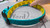 13-16” Orange & Teal Serpentine on Teal