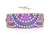 9-12” Nebula & White Rings on Amethyst with Chain Martingale