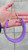 9-12” Nebula & White Rings on Amethyst with Chain Martingale