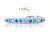 8.5-11.5” Blue Gradient Sparklee on Powder Blue