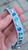 8.5-11.5” Blue Gradient Sparklee on Powder Blue