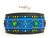 22.5-26” Blue & Green Cabochon Design on Sky Blue with Giant Border