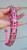 18.5-21.5" Pink Sparklee on Pastel Pink with Magenta Border