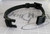 08-10" Breakaway Cat Collar - Pink & Purple Neon Crystals on Black