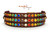 13-16" Rainbow Sparklee on Red-Brown with Border