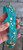 15-18" Blue & White River on Teal Biothane