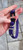 10.25-12.25" Breakaway Cat Collar - Purple and Blue Pattern on Purple