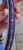 20-23" Blue & Purple Pattern on Red-Brown with Periwinkle Border