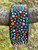 17.25-20.25" Orange & Teal Design on Black with Taper