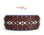 13-16" Purple & White Design on Red Brown with Purple Border