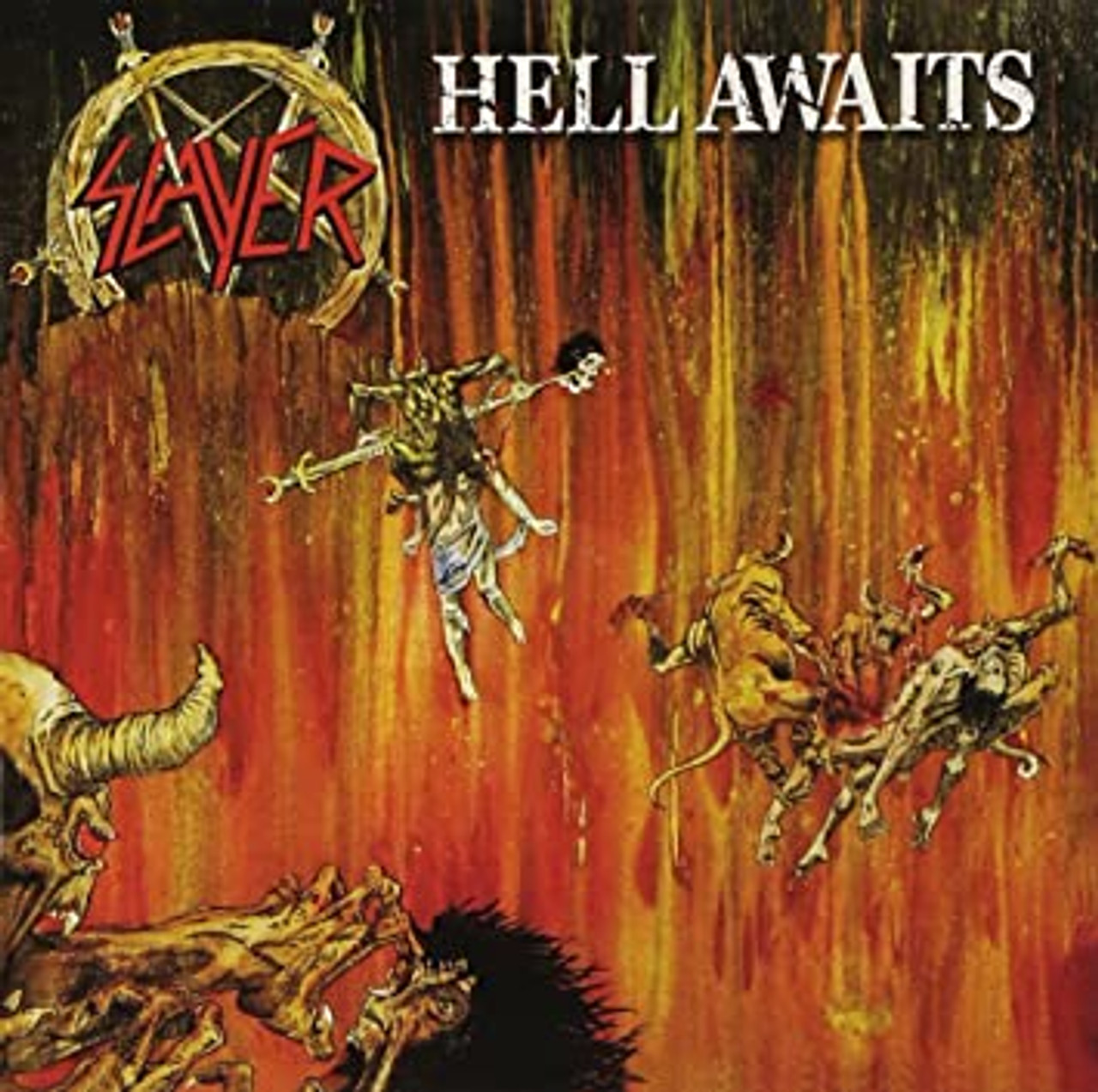 Slayer - Hell Awaits LP (Orange/Black Split Vinyl, Poster)