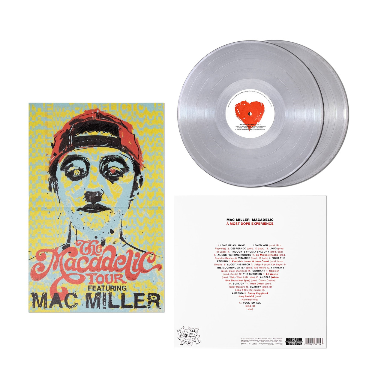 Mac Miller - Macadelic - 10th Anniversary Silver Vinyl - 2xLP