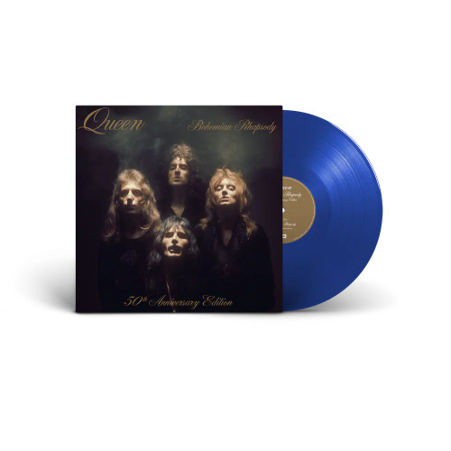 Queen - Bohemian Rhapsody b/w I'm in Love with My Car - 50th Anniversary Cobalt Blue Vinyl - 12" Single