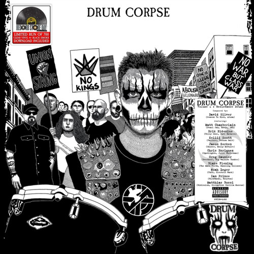Drum Corpse - Drum Corpse Volume 1: Resistance Drums (Clear Vinyl W/ Black Marble Vinyl) - LP