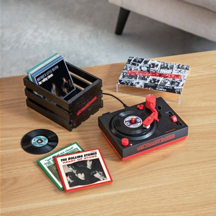 Crosley x Rolling Stones RSD3 Turntable with Crate and Six 3-Inch Singles