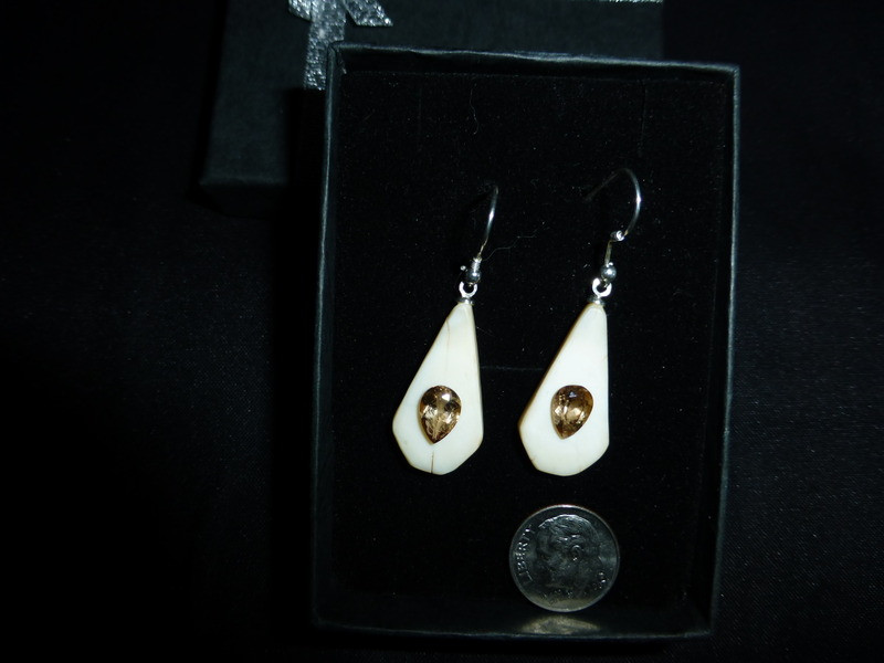 Earring Set - Axinite Pear Shaped Pair 2.58ct