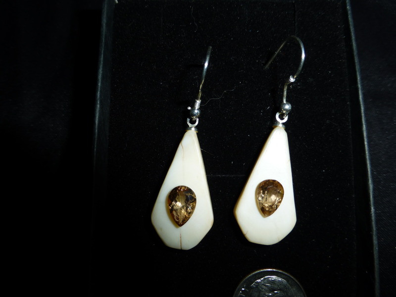 Earring Set - Axinite Pear Shaped Pair 2.58ct