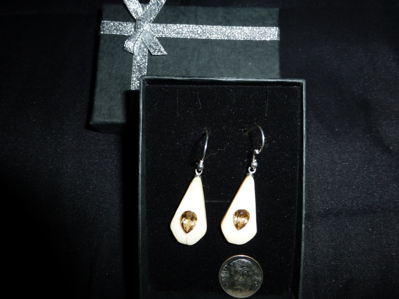 Earring Set - Axinite Pear Shaped Pair 2.58ct