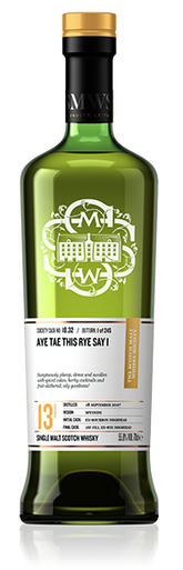 Aye tae this rye say I