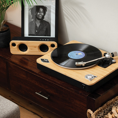 Stir It Up Wireless Turntable With Get Together Mini Speaker Bundle