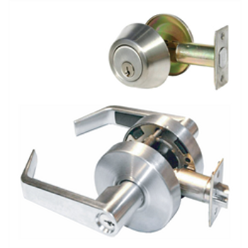 Grade 2 Combination Entry Lever and Single Cylinder Dead Bolt -US 26D Grade 2 Combination Entry Lever and Single Cylinder Dead Bolt -US 26D