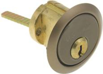 Rim Cylinder Solid Brass- Duronotic Finish Rim Cylinder Solid Brass- Duronotic Finish