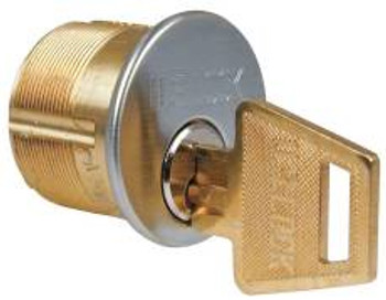 Mortise Cylinder Solid Brass 1-1/8"-Chrome Mortise Cylinder Solid Brass 1-1/8"-Chrome
