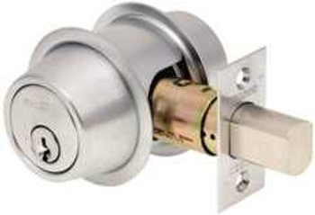 FALCON DOUBLE CYLINDER DEADBOLT ADJ BS G SATIN CHROME FALCON DOUBLE CYLINDER DEADBOLT ADJ BS G SATIN CHROME