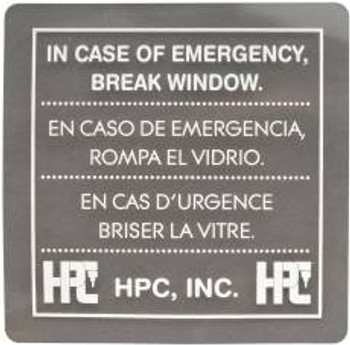 Replacement breakable glass window for the 511 emergency key box Replacement breakable glass window for the 511 emergency key box