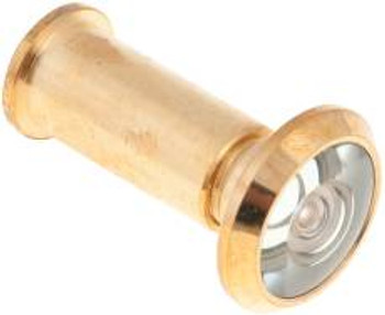 Brass. Viewer: 200°. Hole Size: 9/16". Brass. Viewer: 200°. Hole Size: 9/16".