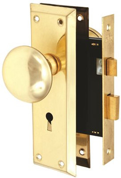 IL215-04-51 Bit Key Lock with Knob and Escutcheon -Brass finish only IL215-04-51 Bit Key Lock with Knob and Escutcheon -Brass finish only