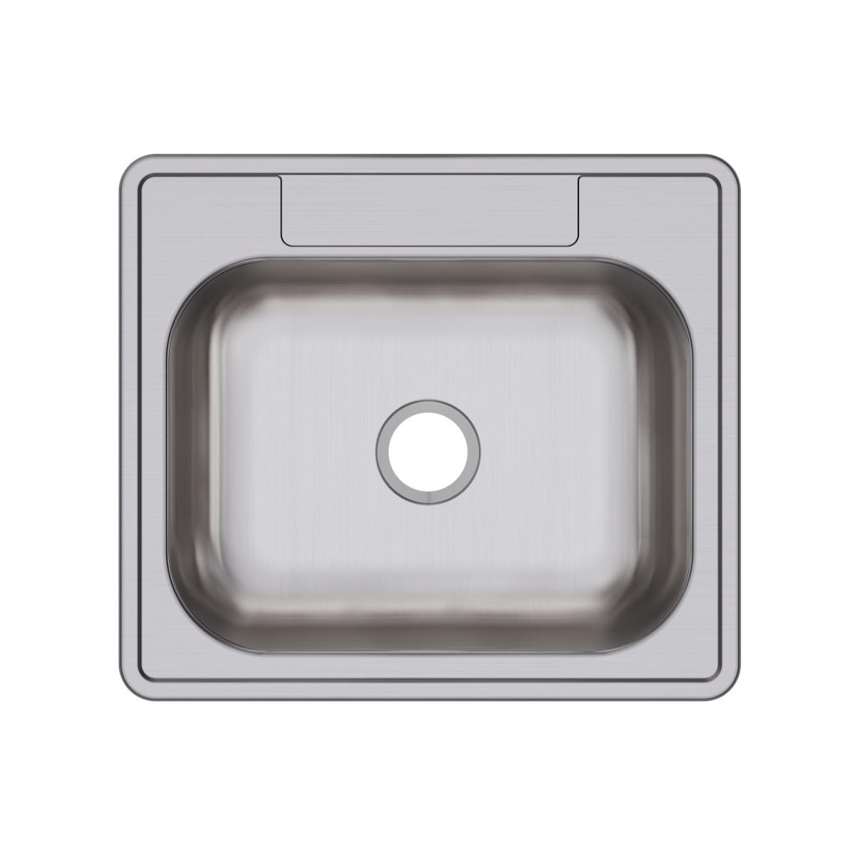 Elkay Dayton Stainless Steel 25" x 22" x 6-9/16", 0-Hole Single Bowl Drop-in Sink