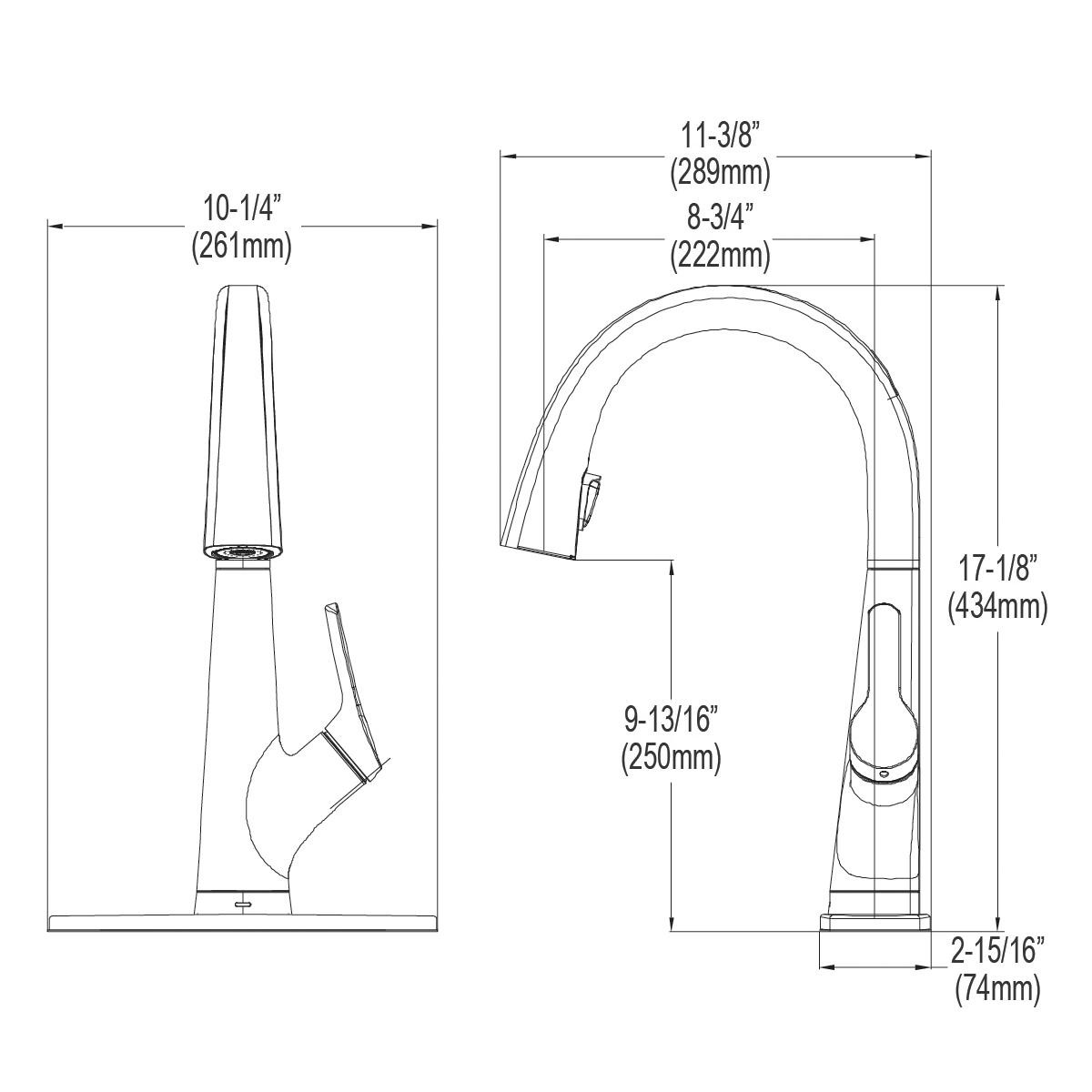 Elkay Avado Single Hole 2-in-1 Kitchen Faucet with Filtered Drinking Water Matte Black