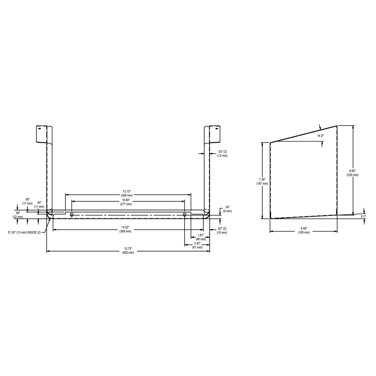 Elkay Cane Apron for EMABF (Gray Granite)