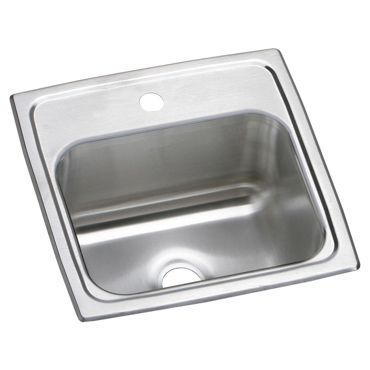 Elkay Celebrity Stainless Steel 15" x 15" x 6-1/8", 1-Hole Single Bowl Drop-in Bar Sink