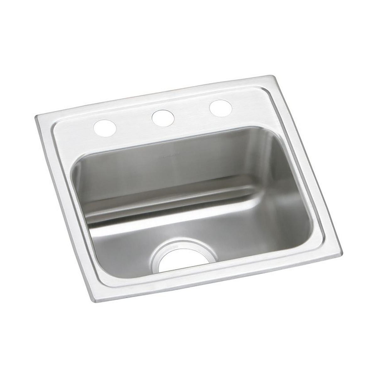 Elkay Celebrity Stainless Steel 17" x 16" x 7-1/8", 0-Hole Single Bowl Drop-in Sink
