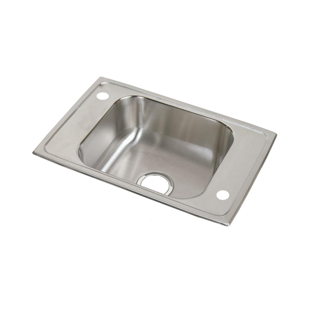 Elkay Celebrity Stainless Steel 25" x 17" x 6-1/2", 0-Hole Single Bowl Drop-in Classroom ADA Sink