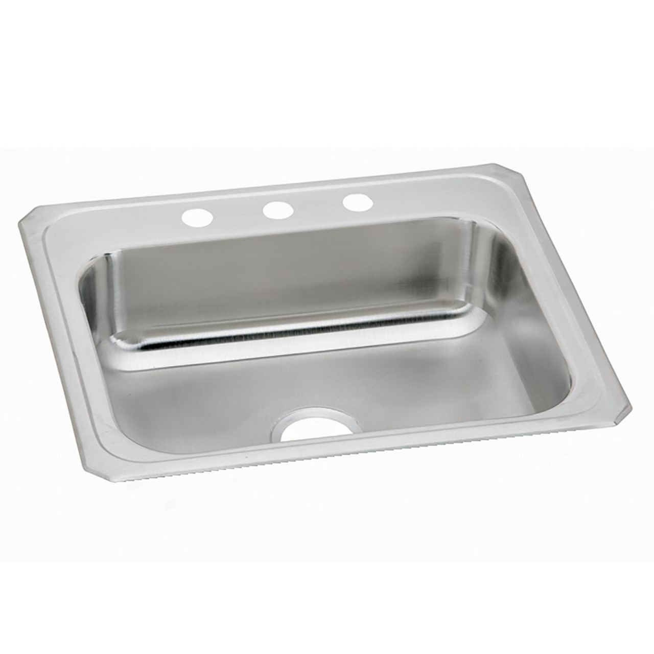 Elkay Celebrity Stainless Steel 25" x 21-1/4" x 6-7/8", 1-Hole Single Bowl Drop-in Sink