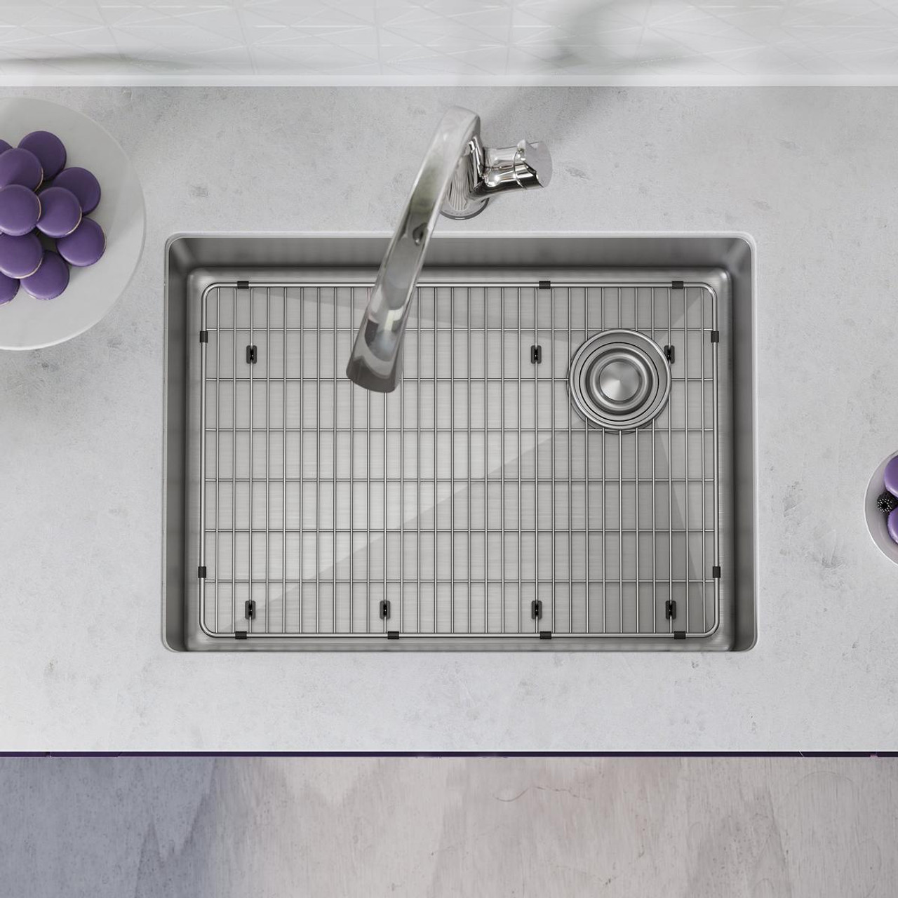 Elkay Crosstown 18 Gauge Stainless Steel 25-1/2" x 18-1/2" x 9" Single Bowl Undermount Sink Kit with Filtered Faucet