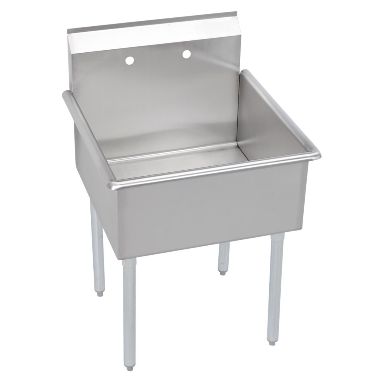 Elkay Dependabilt Stainless Steel 21" x 21-1/2" x 42" 18 Gauge One Compartment Budget Sink with Stainless Steel Legs