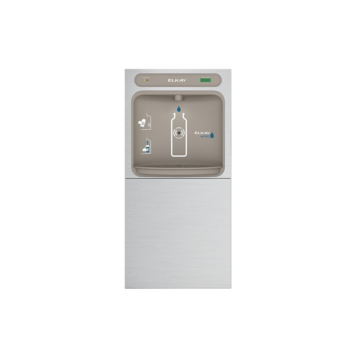 Elkay ezH2O In-Wall Bottle Filling Station with Mounting Frame Filtered Non-Refrigerated Stainless