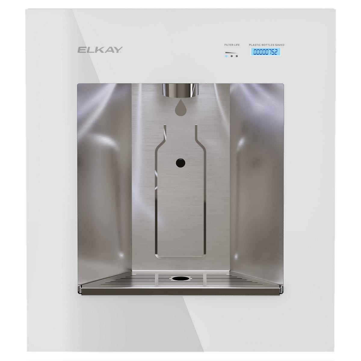 Elkay ezH2O Liv Built-in Filtered Refrigerated Water Dispenser Remote Chiller Aspen White