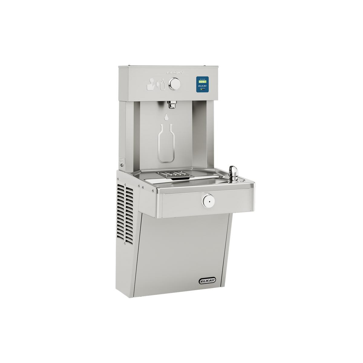 Elkay ezH2O Vandal-Resistant Bottle Filling Station & Single Cooler Filtered Non-Refrigerated Stainless